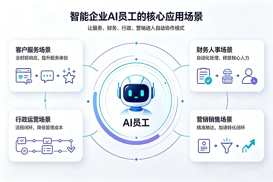 智能企业 AI 员工的核心应用场景
